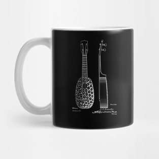 Ukelele Vintage Patent Drawing Mug